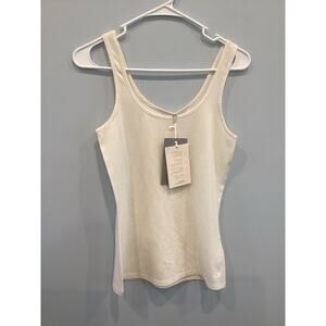 Icebreaker Womens Merino Wool Siren Tank Size Small NEW Off White Base Layer
